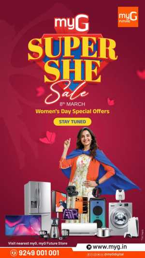 myG Kerala Women's Day Sale | Ends 8 March In myG Future Ernakulam,Calicut,Malappuram,Kannur,Trivandrum,Kasaragod,Thrissur,Wayanad,Palakkad,Kollam,Idukki,Alappuzha,Kottayam,Pathanamthitta