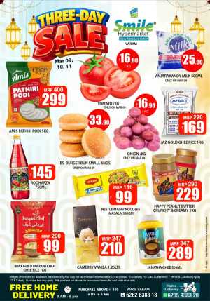 Mega Sale at Smile Hypermarket Varam | March 9, 10, 11 Offers</title> In Smile Hypermarket Kannur