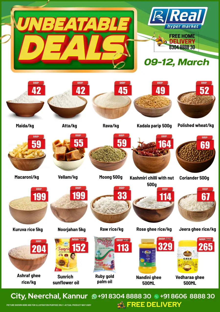 Flat 50% Off at Real Hypermarket Neerchal | Ends March 15!