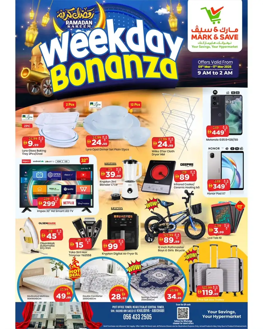 Weekday Bonanza Offers | Mark & Save Abu Dhabi | Valid until 11th March