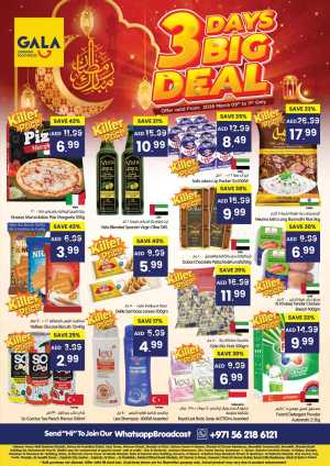 3-Day Big Deal | Gala Supermarket UAE | Ends March 11 In Gala Supermarkets Dubai,Sharjah / Ajman,Fujairah