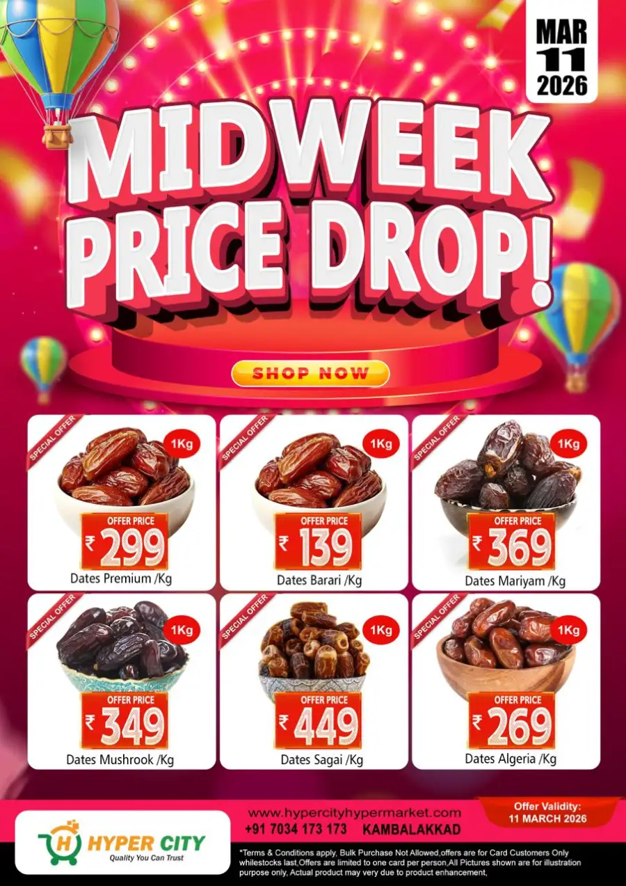 Midweek price drop