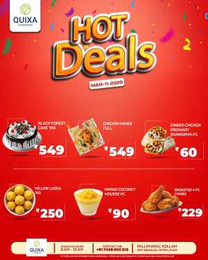 Hot deals In QUIXA Hypermart Kollam