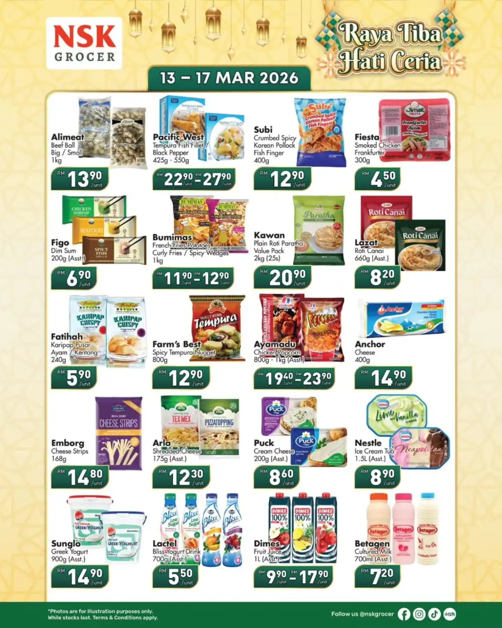 Raya 1-Day Promo | NSK Grocer Malaysia | Valid Until 17 Mar