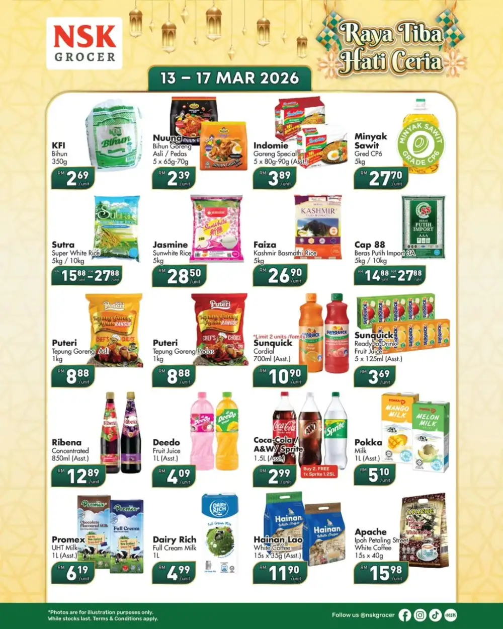 Raya 1-Day Promo | NSK Grocer Malaysia | Valid Until 17 Mar