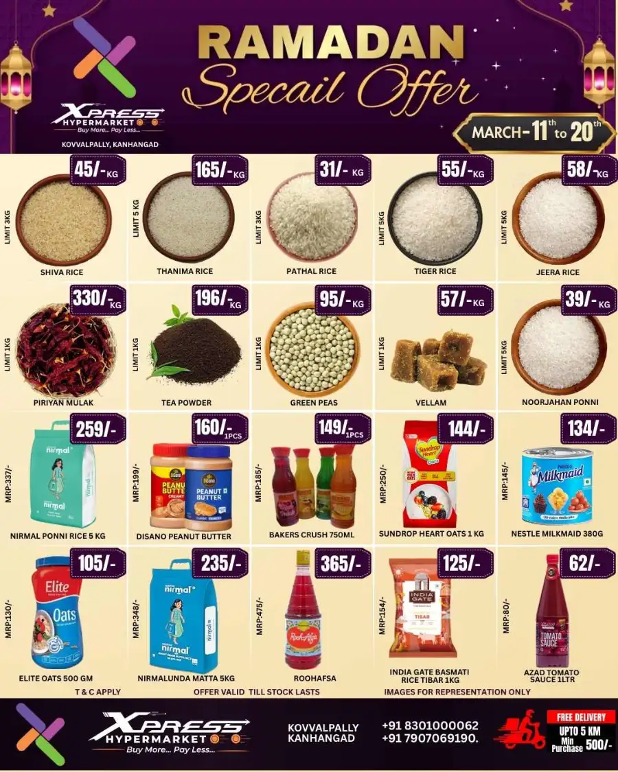 Xpress Hypermarket Kanhangad | Ramadan Special Offers March 11-20