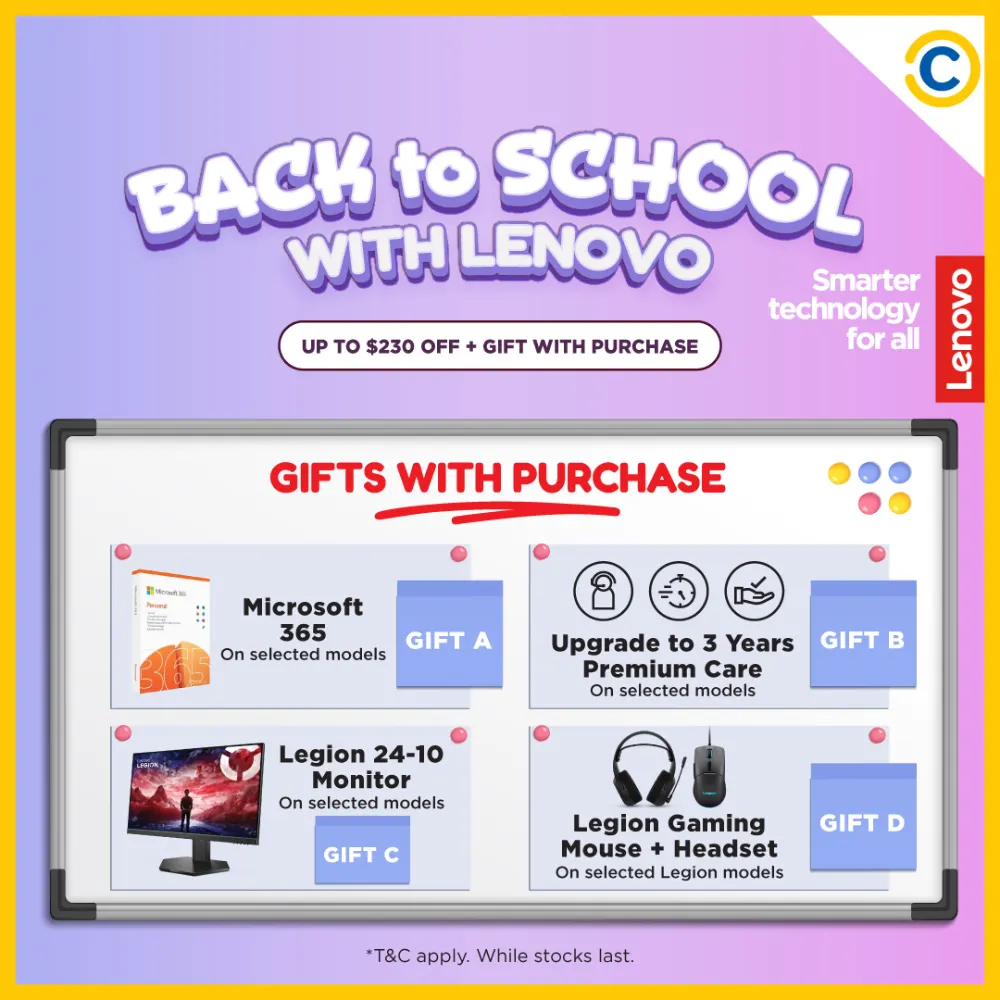 Lenovo Back to School Sale | COURTS Singapore | Ends Mar 18