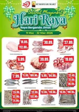Hari Raya Sale 2026 | ST Rosyam Mart Deals | Ends 22 March In Sri Ternak Food Mart Kuala Lumpur,Negeri Sembilan,Selangor