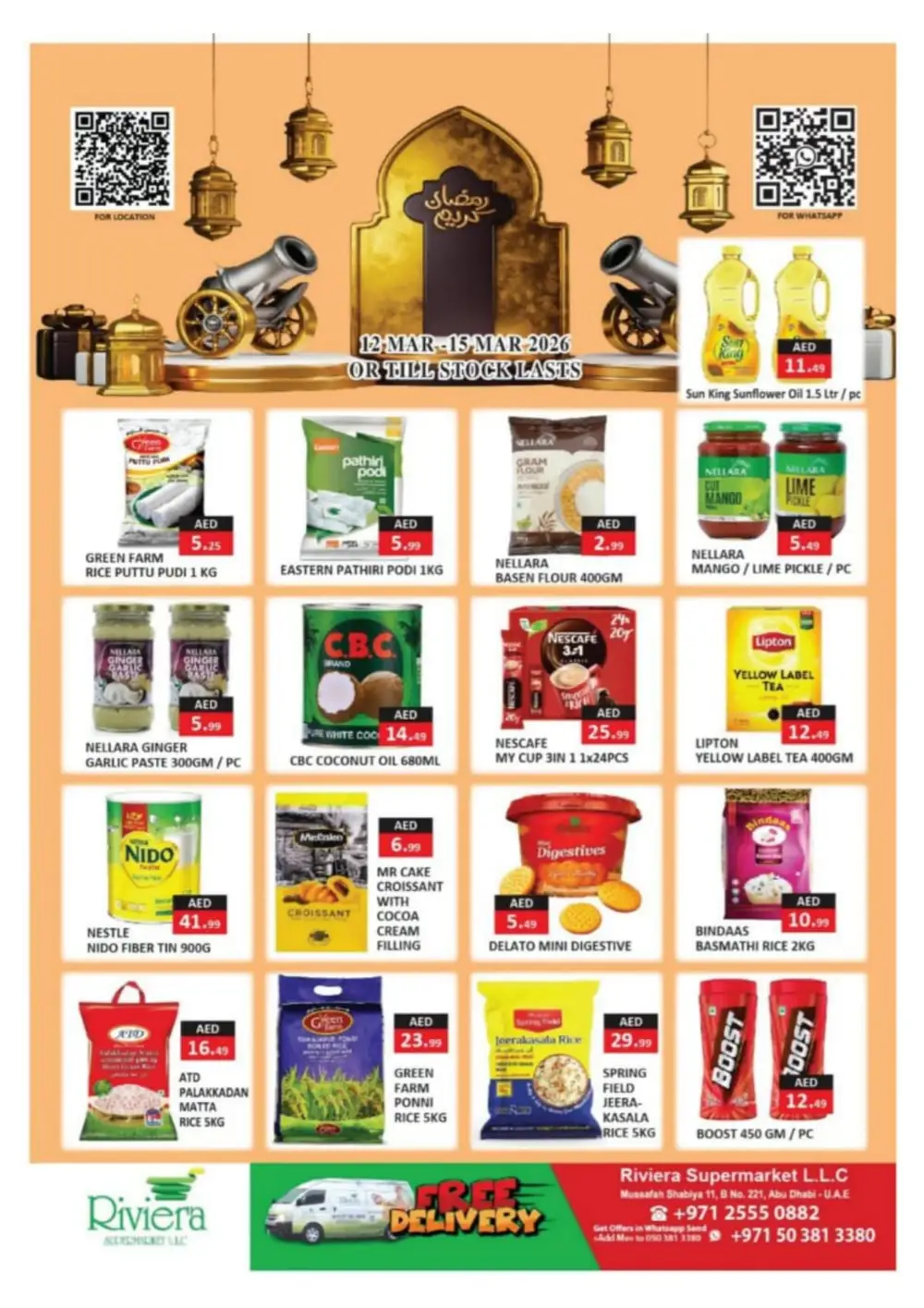Ramadan Grocery Offers at Riviera Supermarket Mussafah | Ends 15 Mar