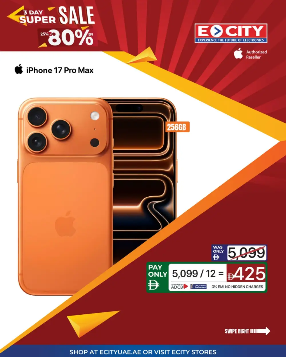 Ecity 3-Day Super Sale: 25%–80% Off Electronics | Shop at Ecity UAE