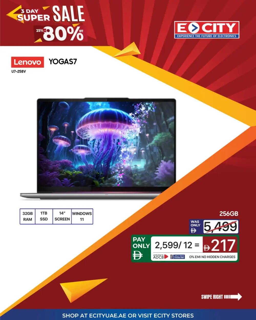 Ecity 3-Day Super Sale: 25%–80% Off Electronics | Shop at Ecity UAE