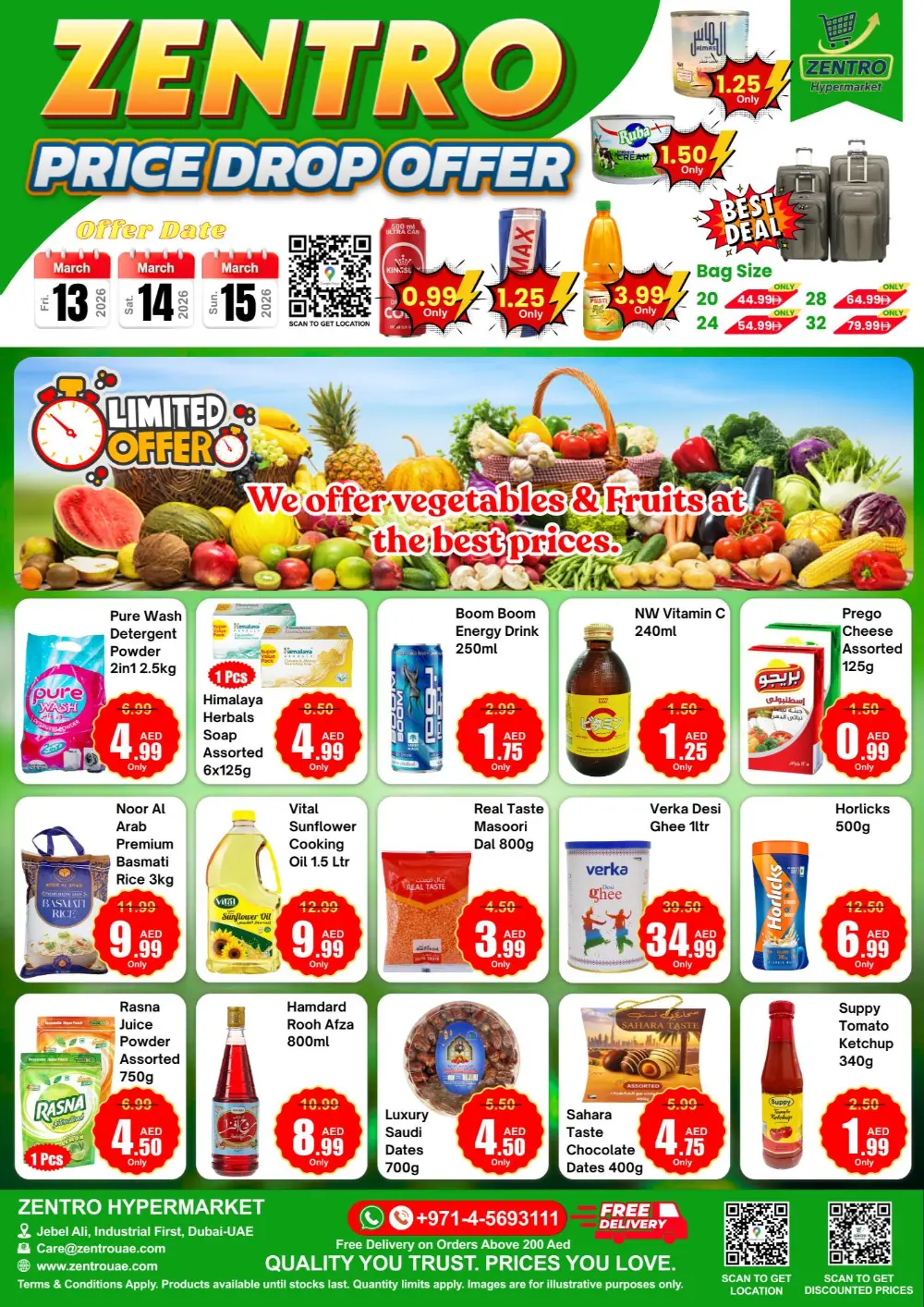 Price Drop Offer | Zentro Hypermarket Jebel Ali | Ends March 15