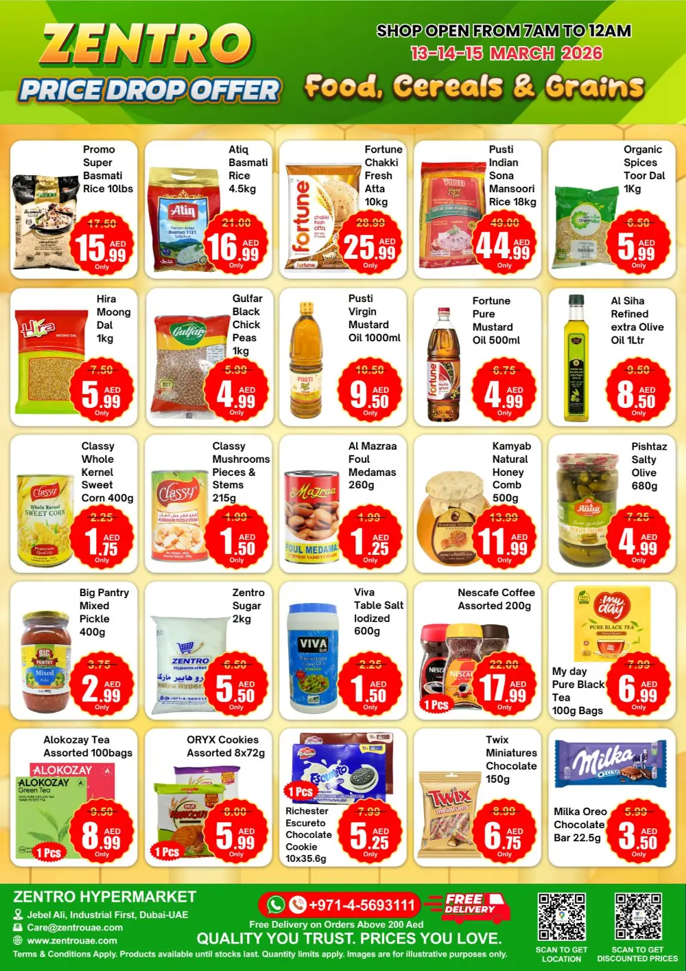 Price Drop Offer | Zentro Hypermarket Jebel Ali | Ends March 15