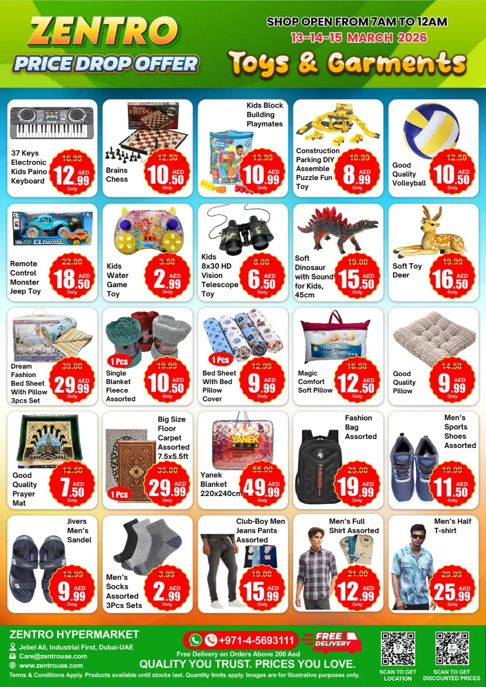 Price Drop Offer | Zentro Hypermarket Jebel Ali | Ends March 15