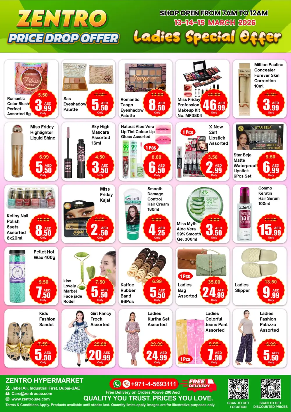 Price Drop Offer | Zentro Hypermarket Jebel Ali | Ends March 15