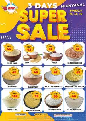 3 days super sale In MR Hypermarket Calicut