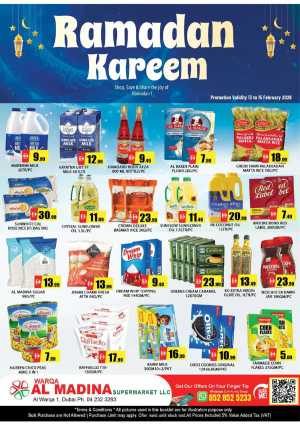 Warqa Al Madina Dubai Ramadan Offers & Grocery Deals - Feb 2026 In Al Madina Hypermarket Dubai