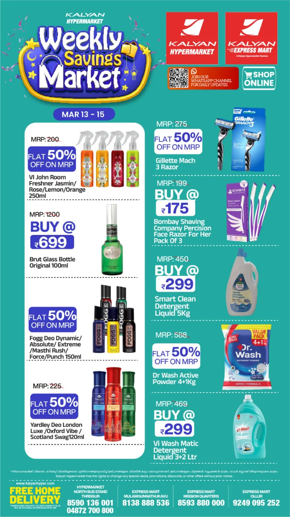 Kalyan Hypermarket Thrissur | Weekly Savings Market Offers Mar 13-15