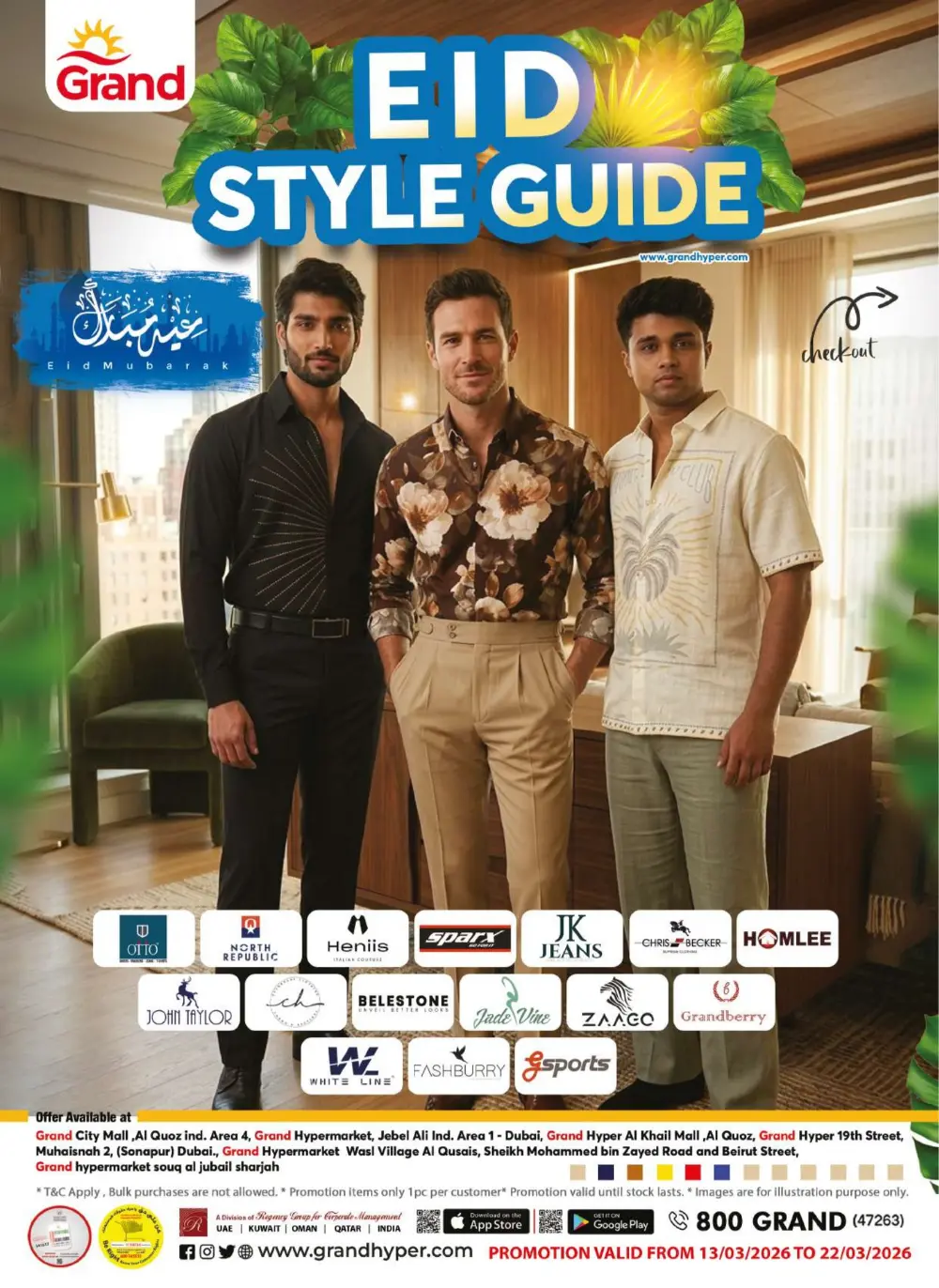 Grand Hypermarket Dubai - Eid Style Guide 2026: Men's Fashion Offers & Deals