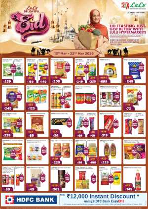 Eid Feasting Offers: 50% Off Groceries | LuLu Kottayam | Ends Mar 22 In Lulu Hypermarket Kottayam