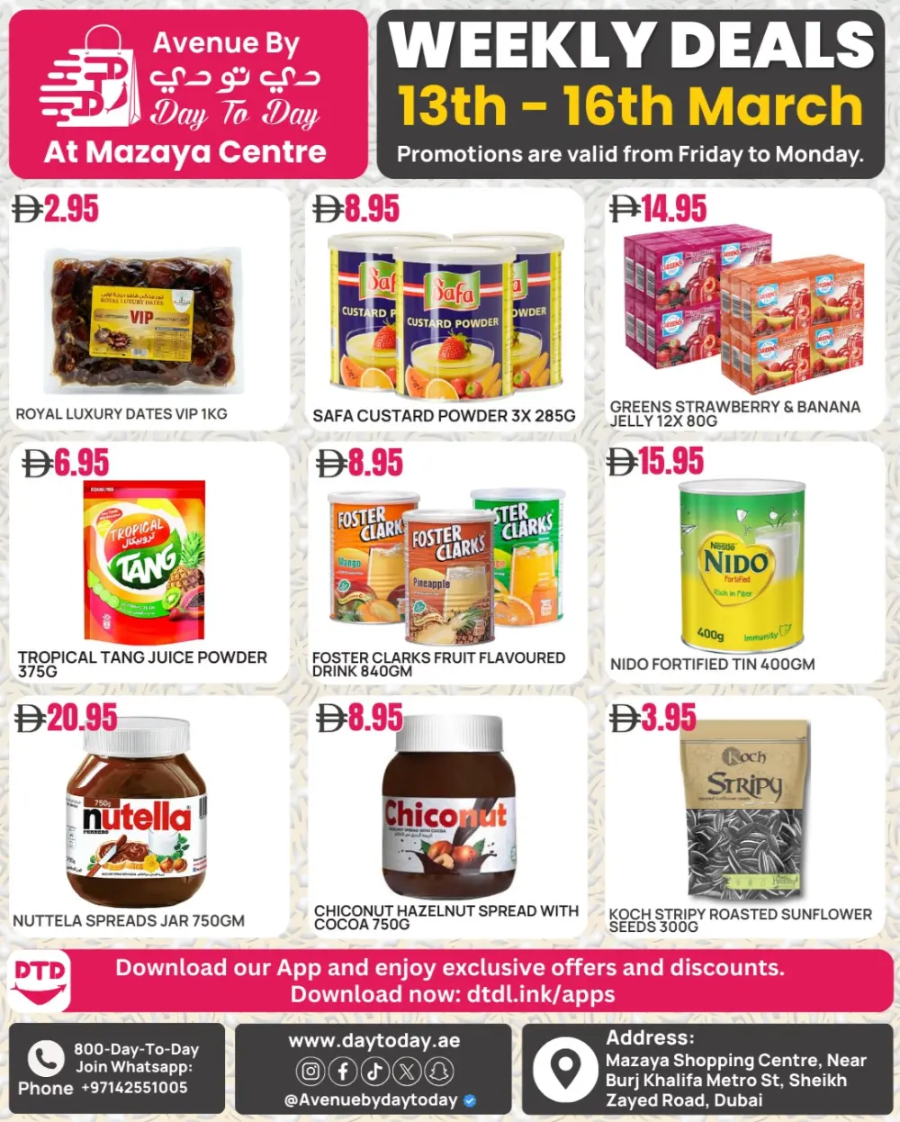 Avenue Day To Day Dubai | Ramadan Grocery Offers March 13-16