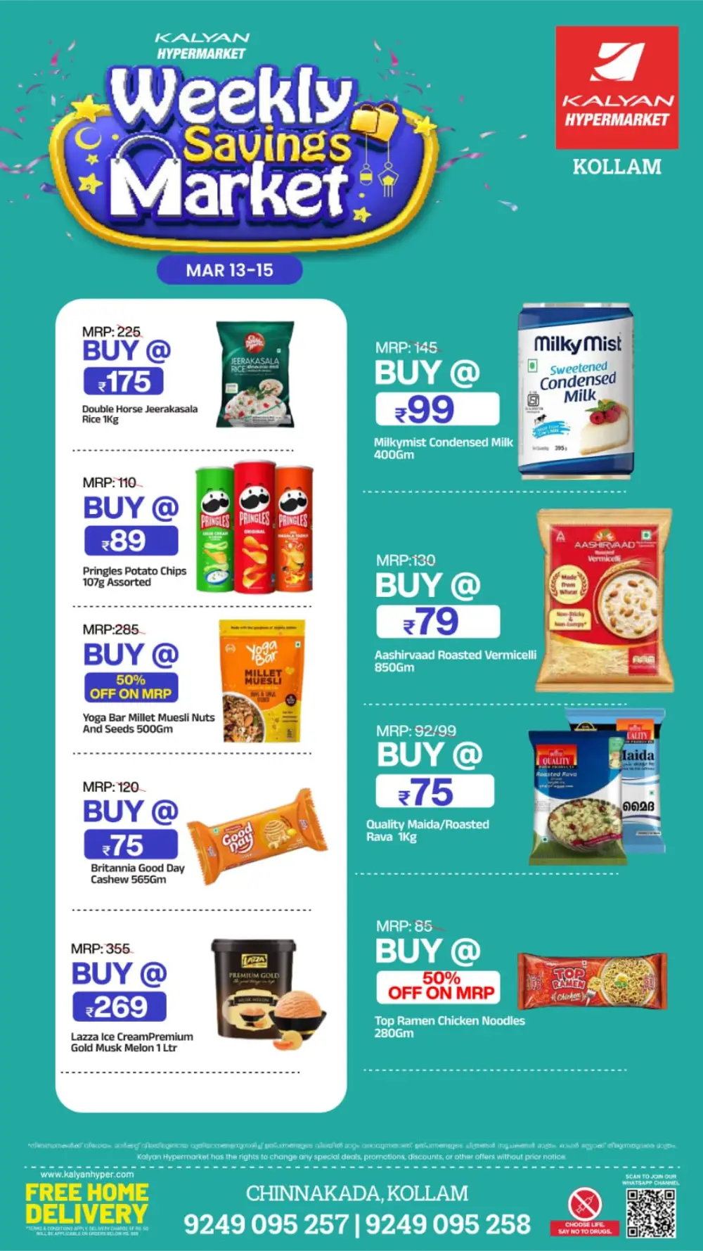 Weekly Savings Market Offers | Kalyan Hypermarket Kollam | Ends Mar 15