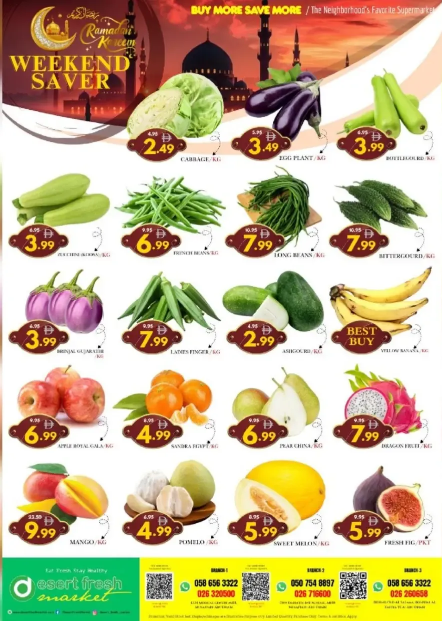 Desert Fresh Market Abu Dhabi | Ramadan Weekend Saver Deals March 13-15