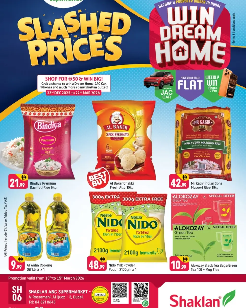 Shaklan ABC Al Quoz 3 Offers | Slashed Prices March 13-15