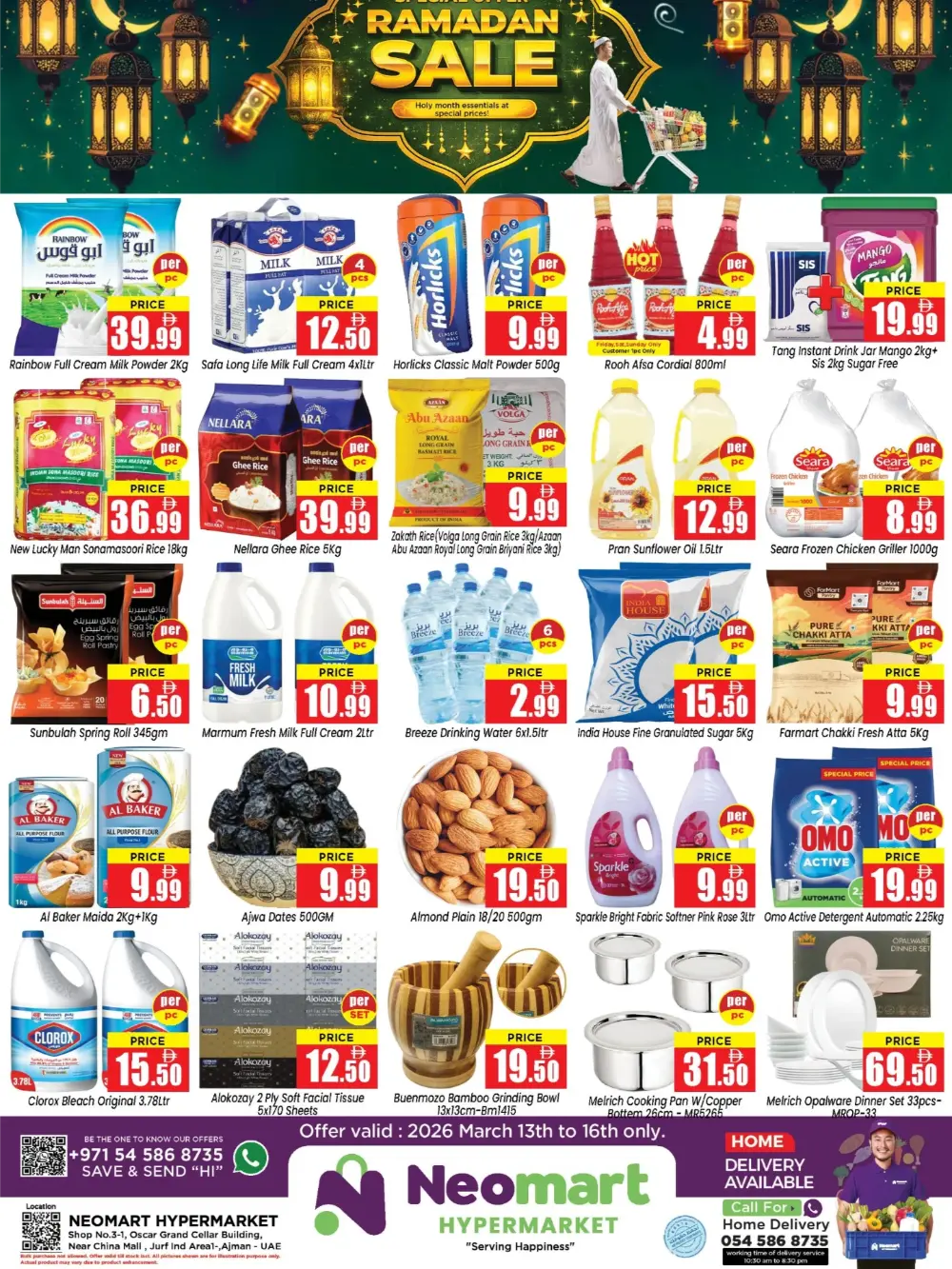 Neomart Ajman Ramadan Sale | Best Offers March 13-16, 2026