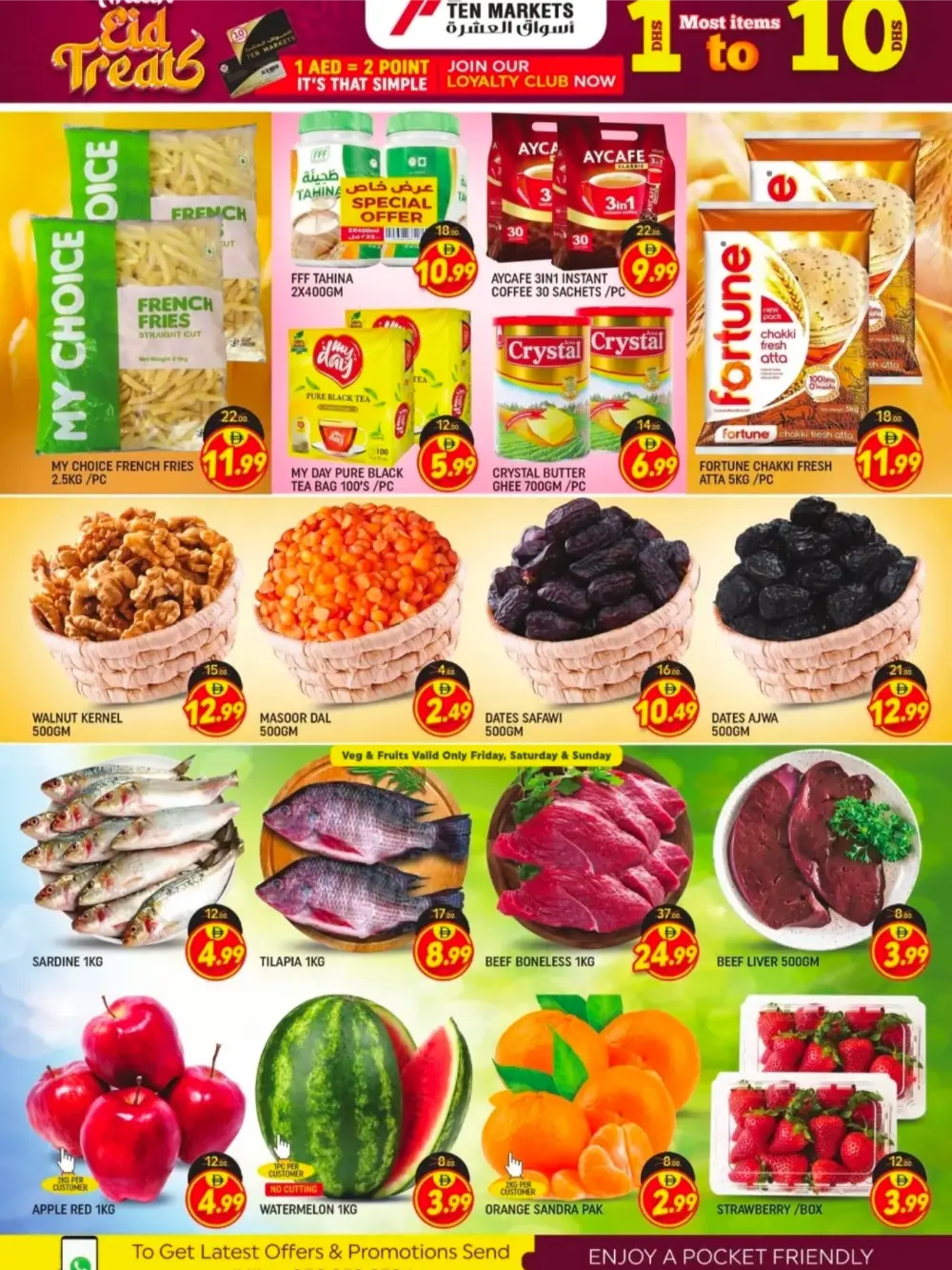 Ten Markets Sharjah Eid Treats Offers March 13-15