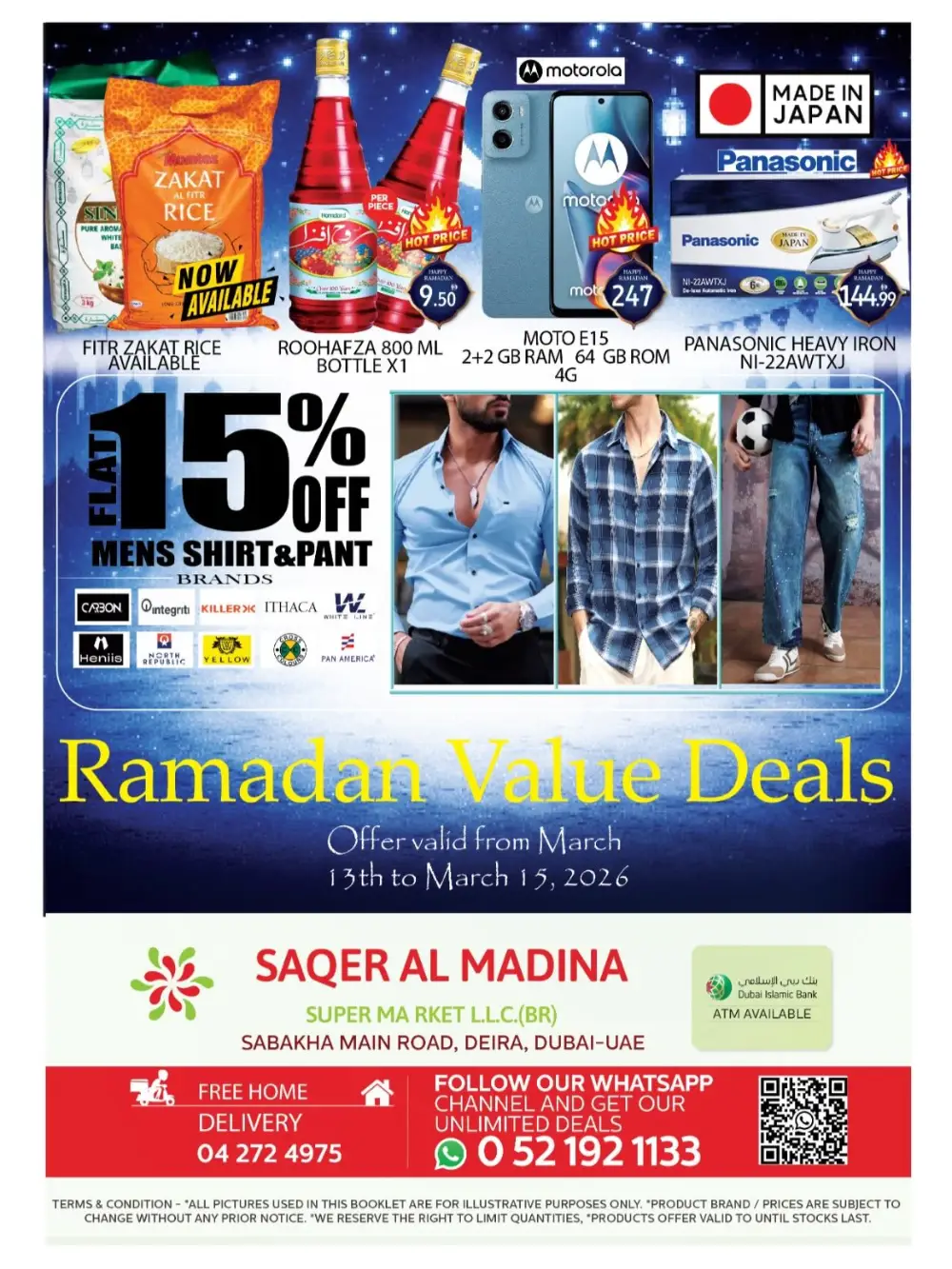 Saqer Al Madina Supermarket Deira Ramadan Deals March 13-15