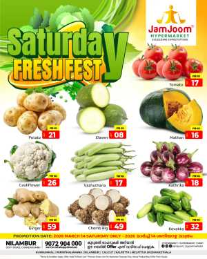 Saturday fresh In JamJoom Hypermarket Malappuram
