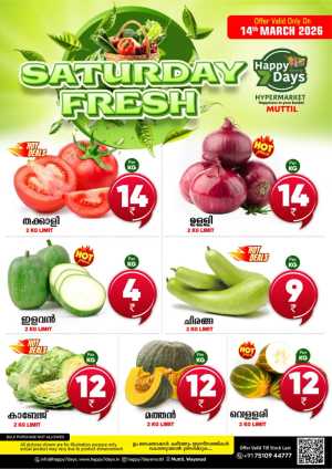 Saturday fresh In Happy 7 Days Wayanad