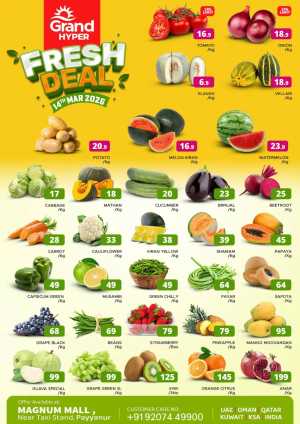 Fresh deals In Grand Hypermarket Kannur