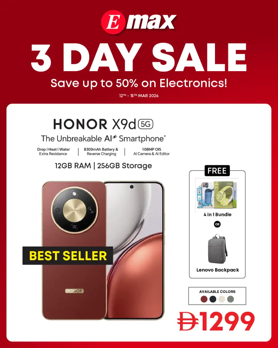 Emax UAE 3 Day Sale | OPPO Reno15 F 5G Offer | Ends Sunday