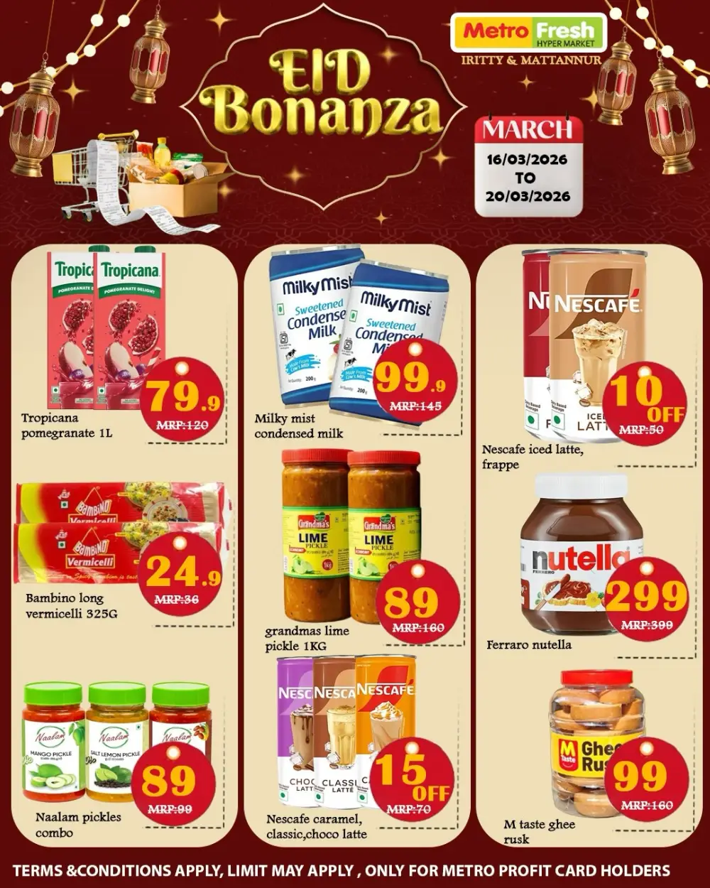 Eid Bonanza: Metro Fresh Iritty & Mattannur | Ends Mar 20