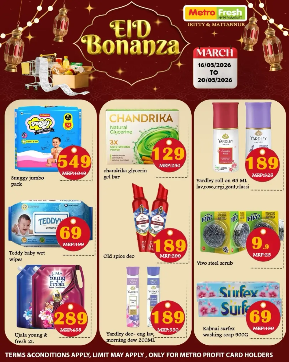 Eid Bonanza: Metro Fresh Iritty & Mattannur | Ends Mar 20