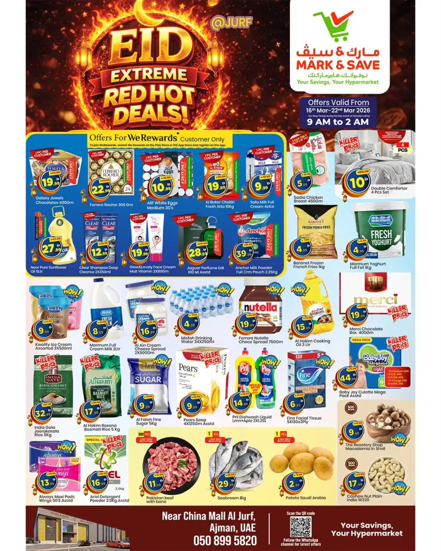 Eid Red Hot Deals at Mark & Save Al Jurf | Valid until Mar 22