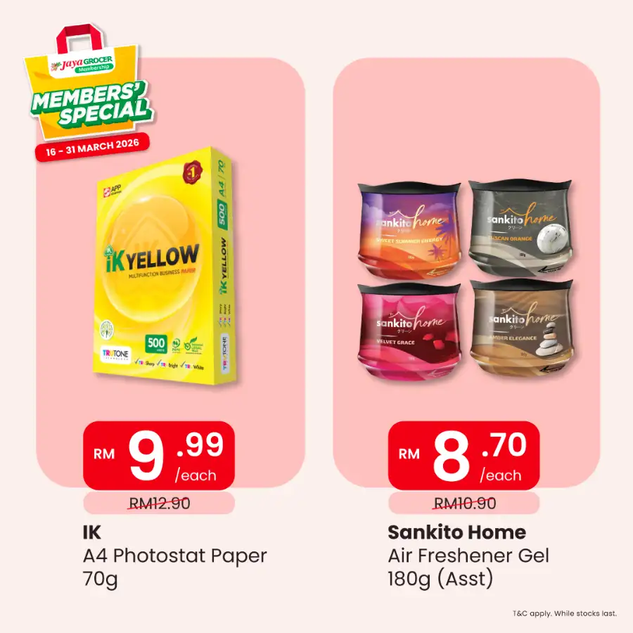 Jaya Grocer Members' Special Deals | Malaysia | Ends 31 March