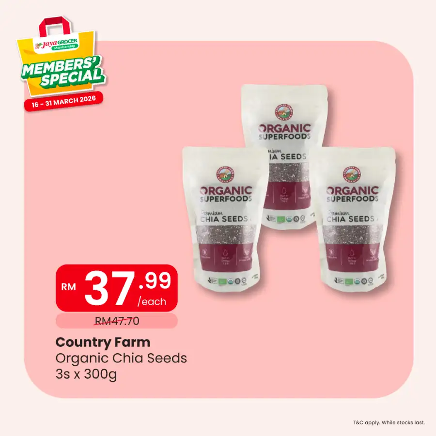 Jaya Grocer Members' Special Deals | Malaysia | Ends 31 March