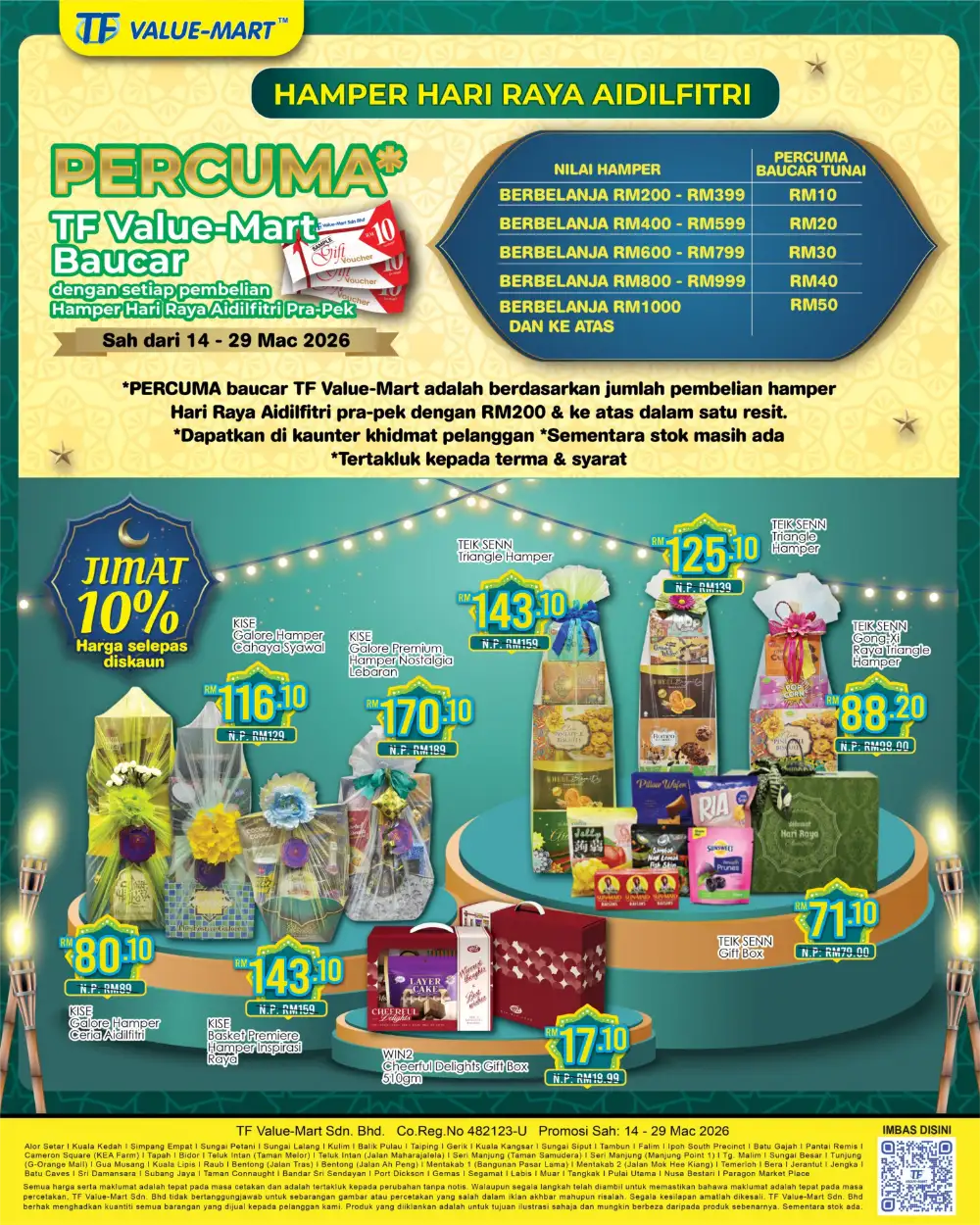 TF Value-Mart Raya Hamper Deals | Free Vouchers | Ends 29 March