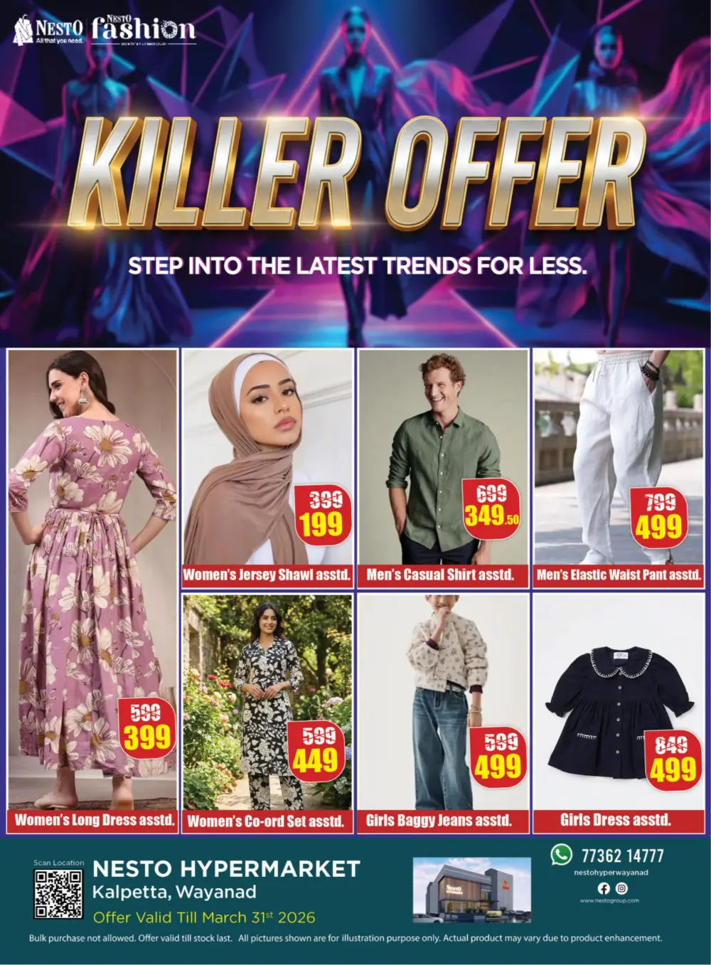 Nesto Kalpetta Fashion Killer Offer | Ends March 31