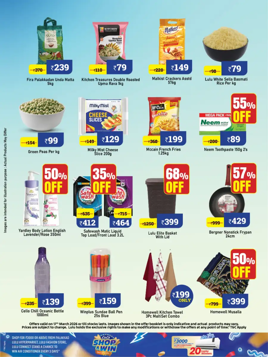 LuLu Mall Palakkad - Tuesday Bazaar Offers March 17 | Best Grocery Deals