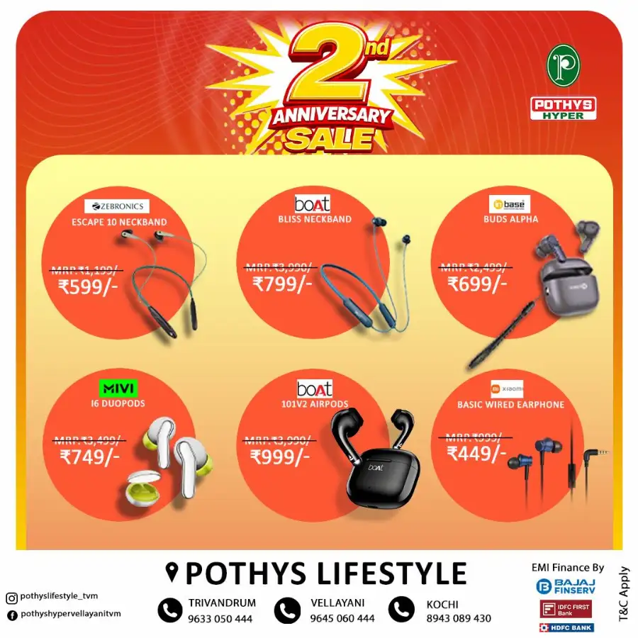 2nd Anniversary sale