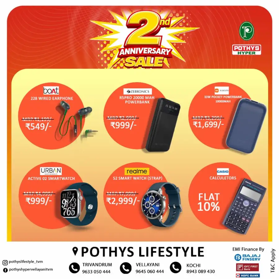 2nd Anniversary sale