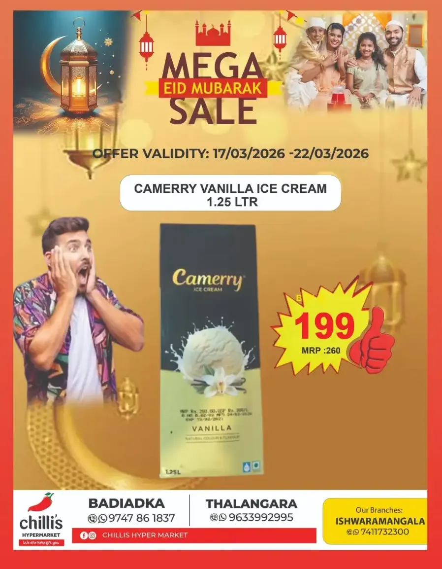 Chillis Hypermarket Thalangara - Mega Eid Sale Offers 2026