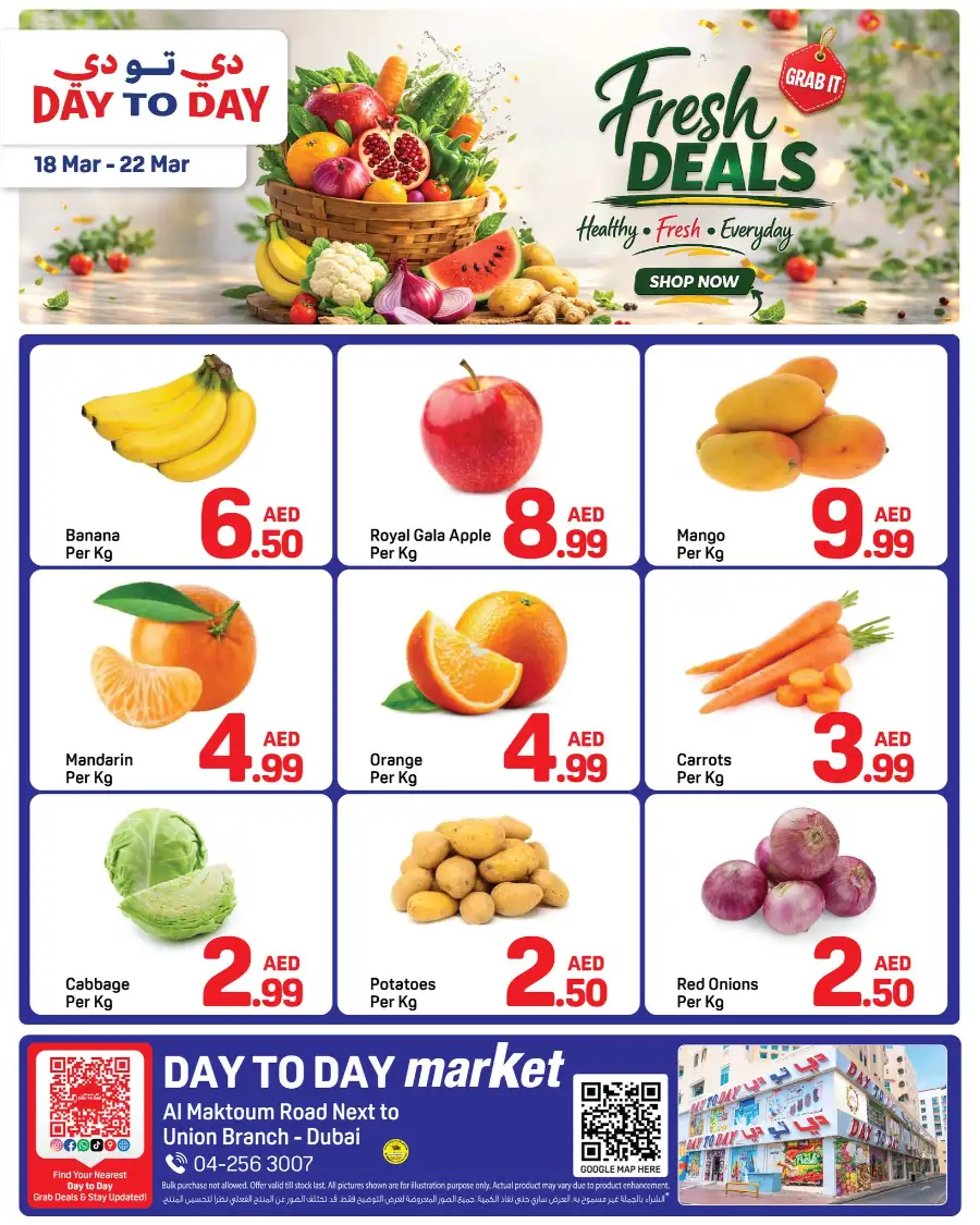 Day To Day Dubai | Fresh Grocery Deals & Offers at Al Maktoum Road