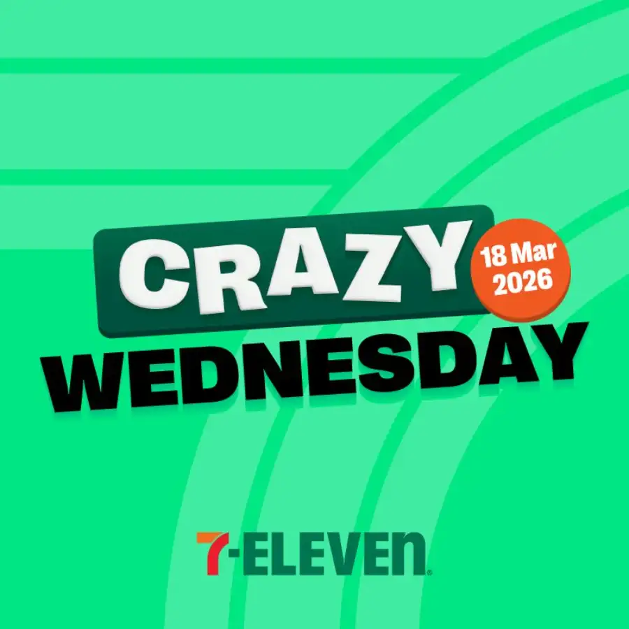 7-Eleven Malaysia Crazy Wednesday Weekly Promotion | Ends Wednesday