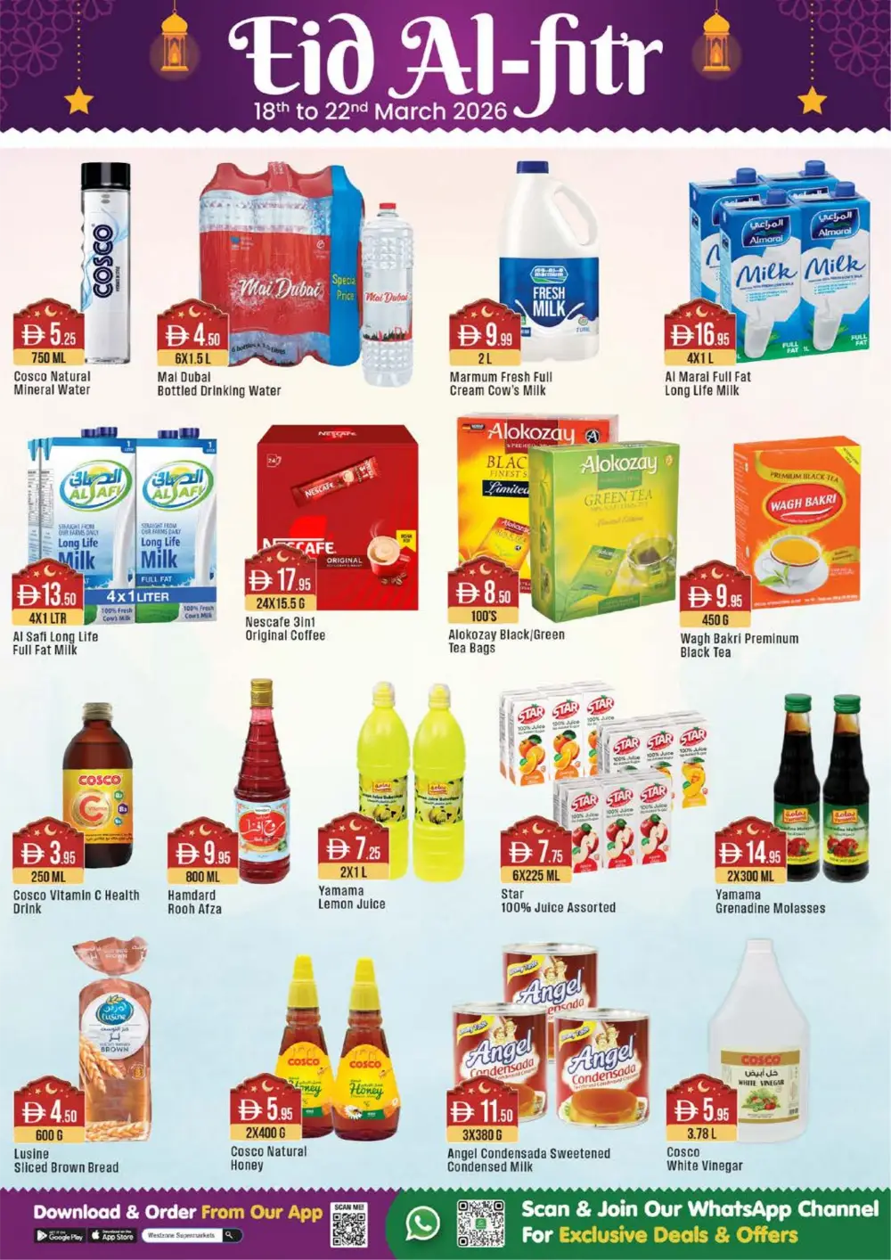 West Zone Supermarket UAE Eid Al-Fitr Deals | Ends Sunday