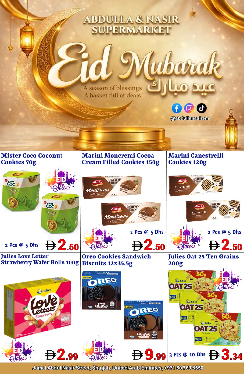 Abdulla & Nasir Sharjah Eid Deals | Ends Sunday